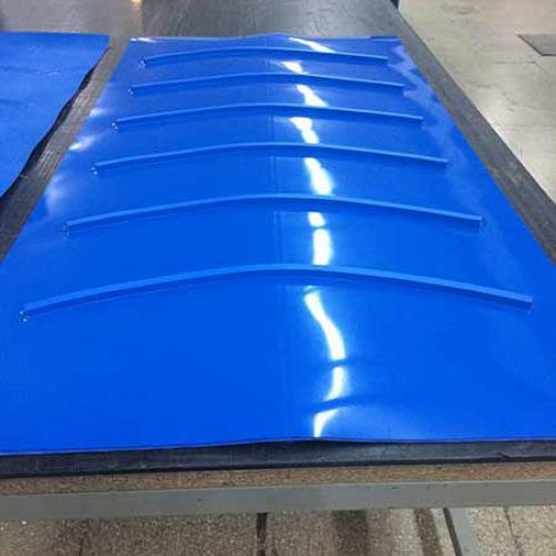 Cintes transportadores per a aeroports en color blau